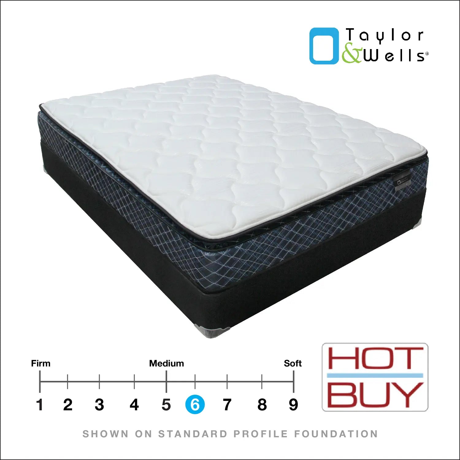 Taylor & Wells® 10" Boreal® Pillow Top Mattress