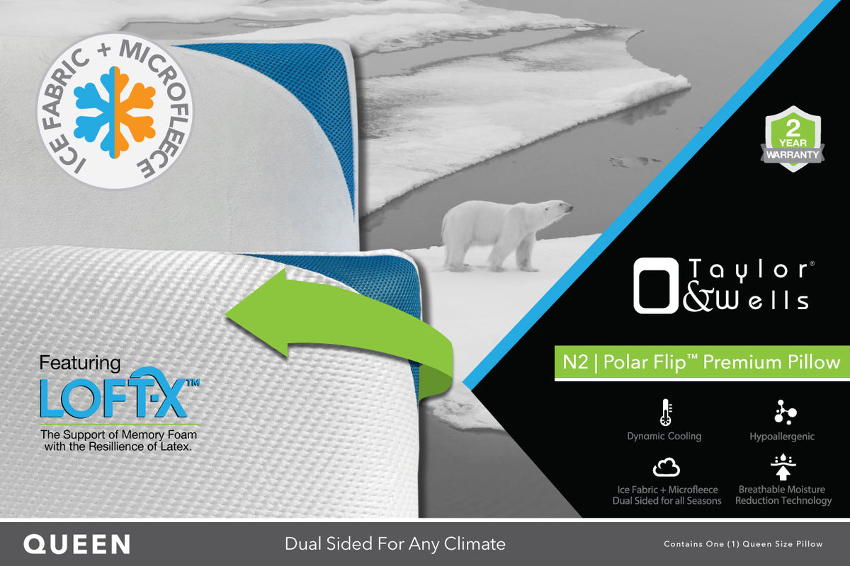 N2 Polar Flip SmartPillow Bedding Mart