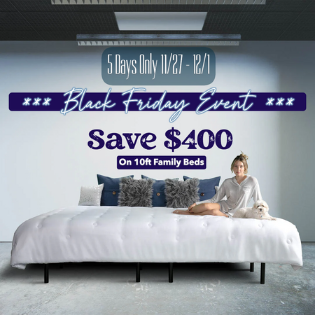 The Family Bed 10 Foot Gel Memory Foam Mattress