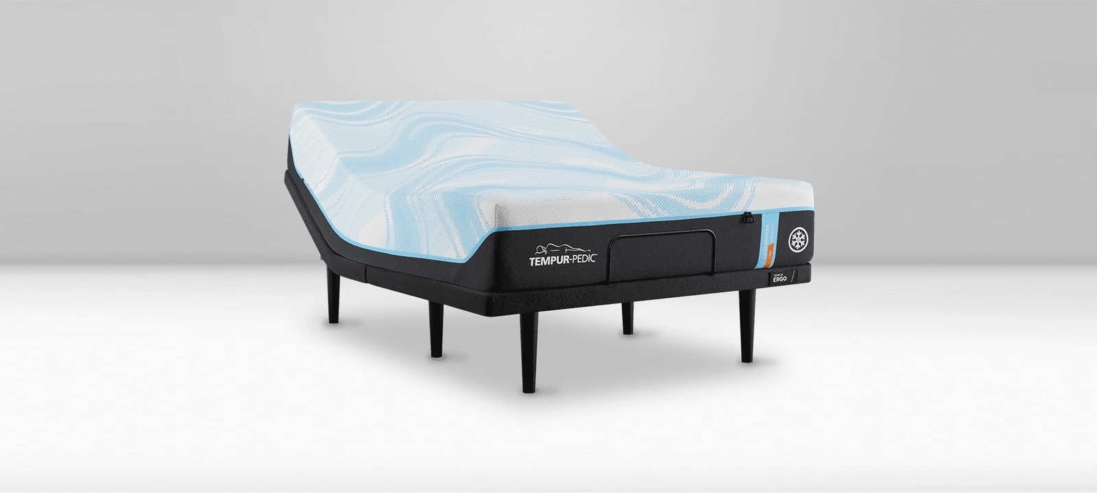 TEMPUR-Ergo® Power Base — Ergo Power base with a LuxeBreeze mattress on top