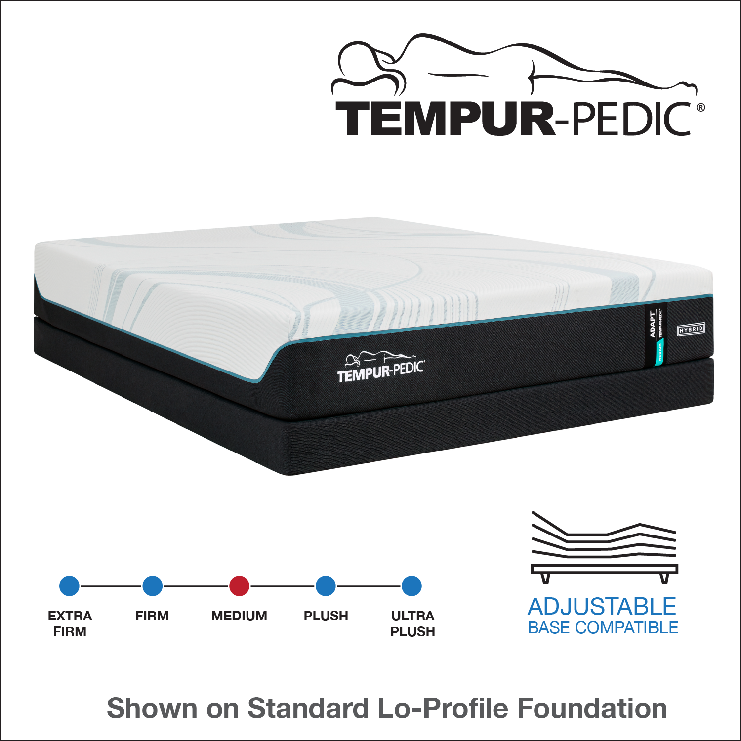 11" TEMPUR-Adapt® Medium Hybrid 2.0