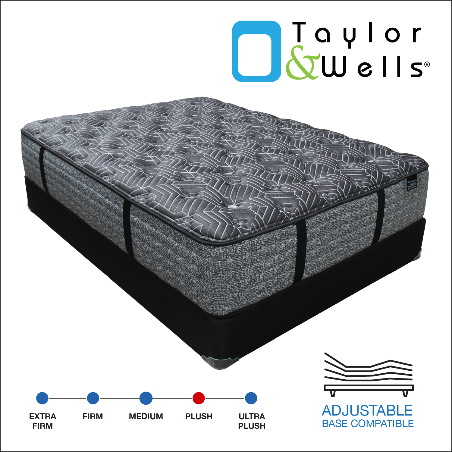 Taylor & Wells® 14.5" Baltic Breeze Plush Mattress