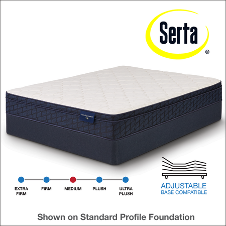 Serta 10" Barberry Bay Medium Euro Top (In-Store Pickup Only)