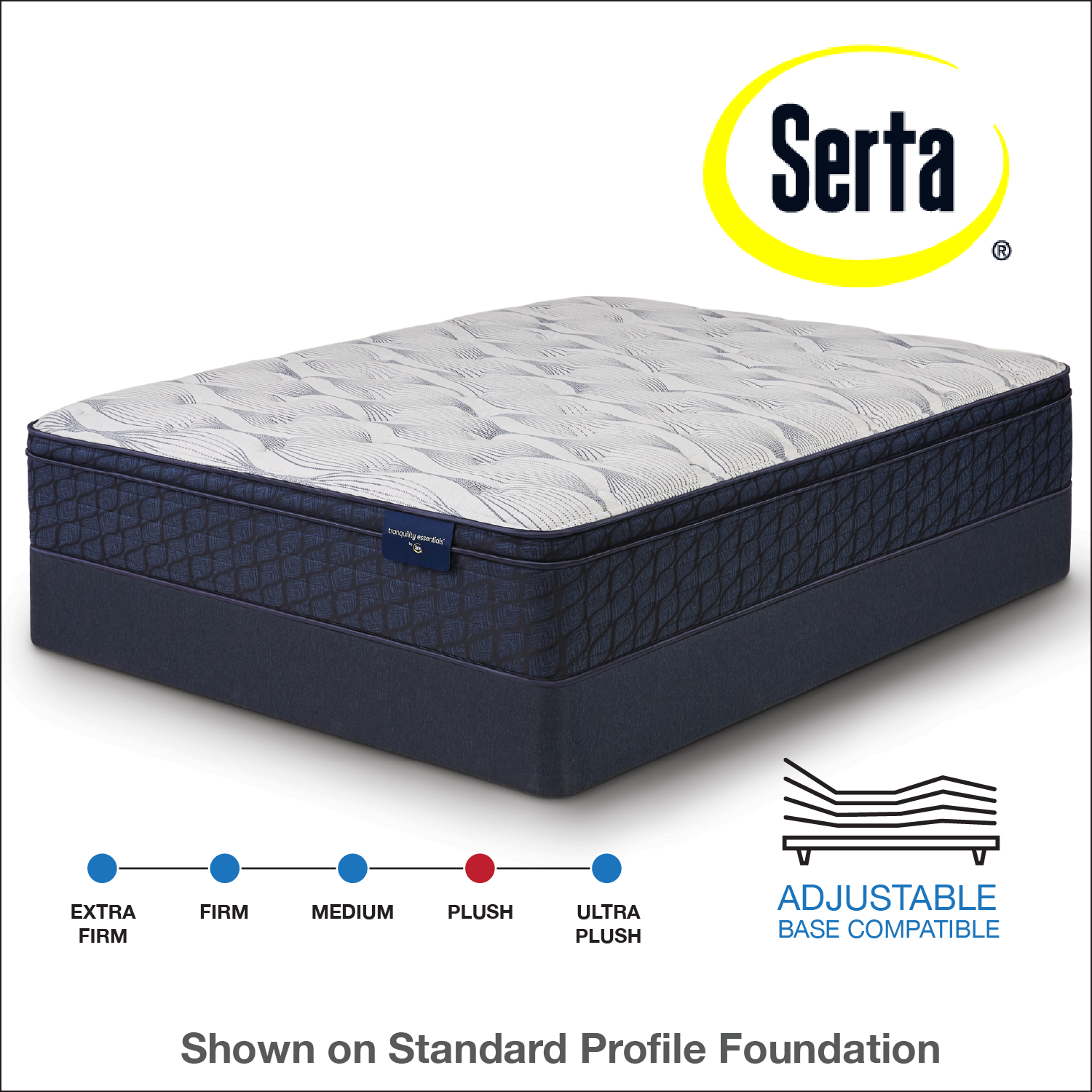 Serta 11.5" Camellia Skies Plush Euro Top