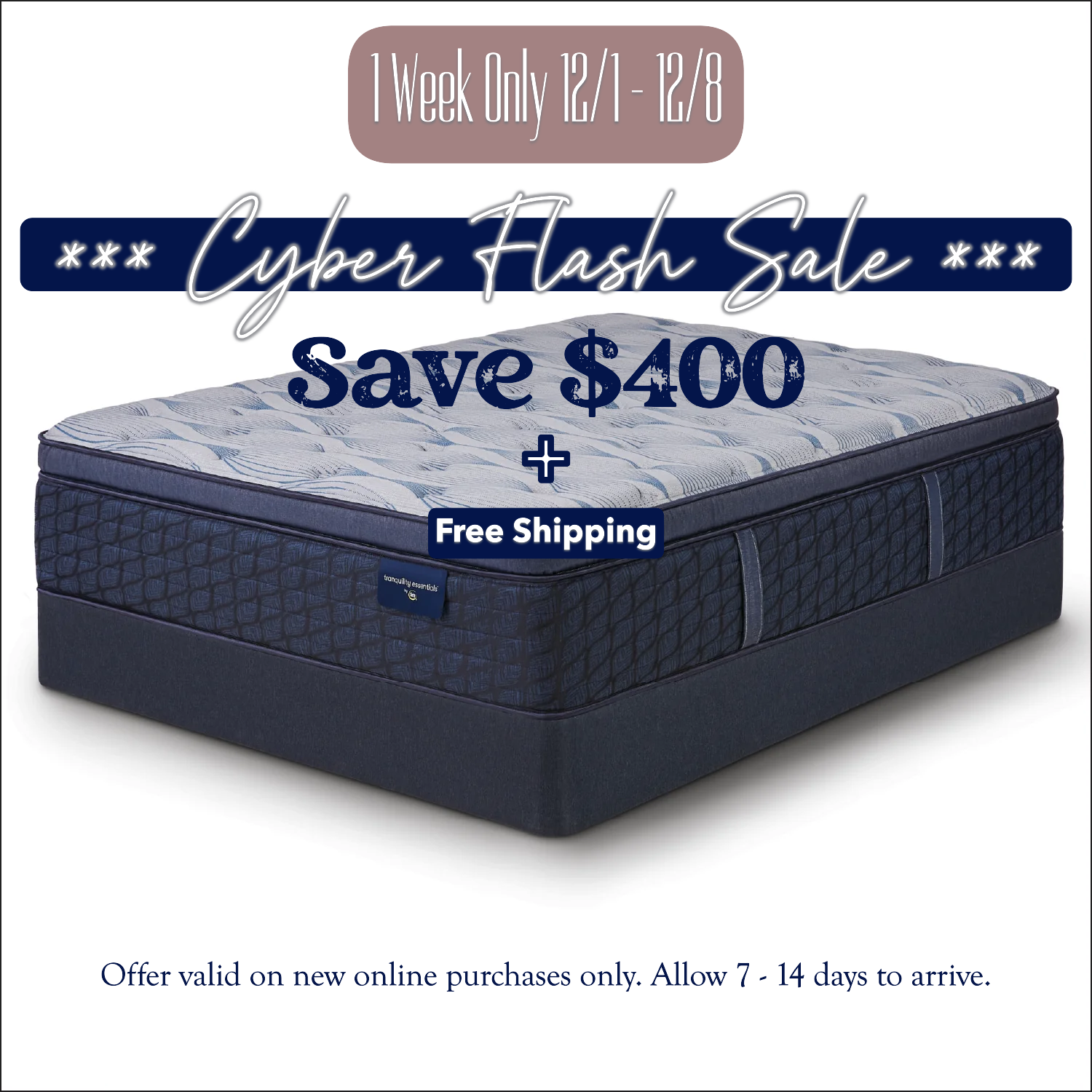 Serta 14.5" Daylily Firm Pillow Top