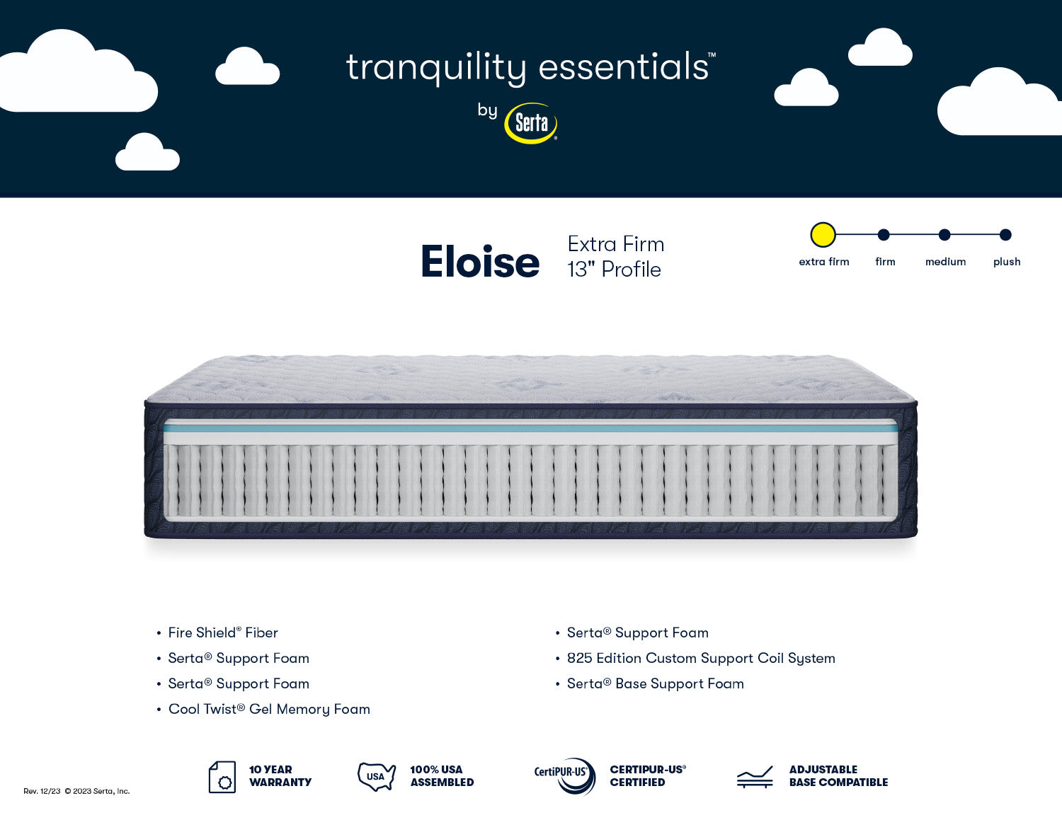 Serta 13" Eloise Extra Firm