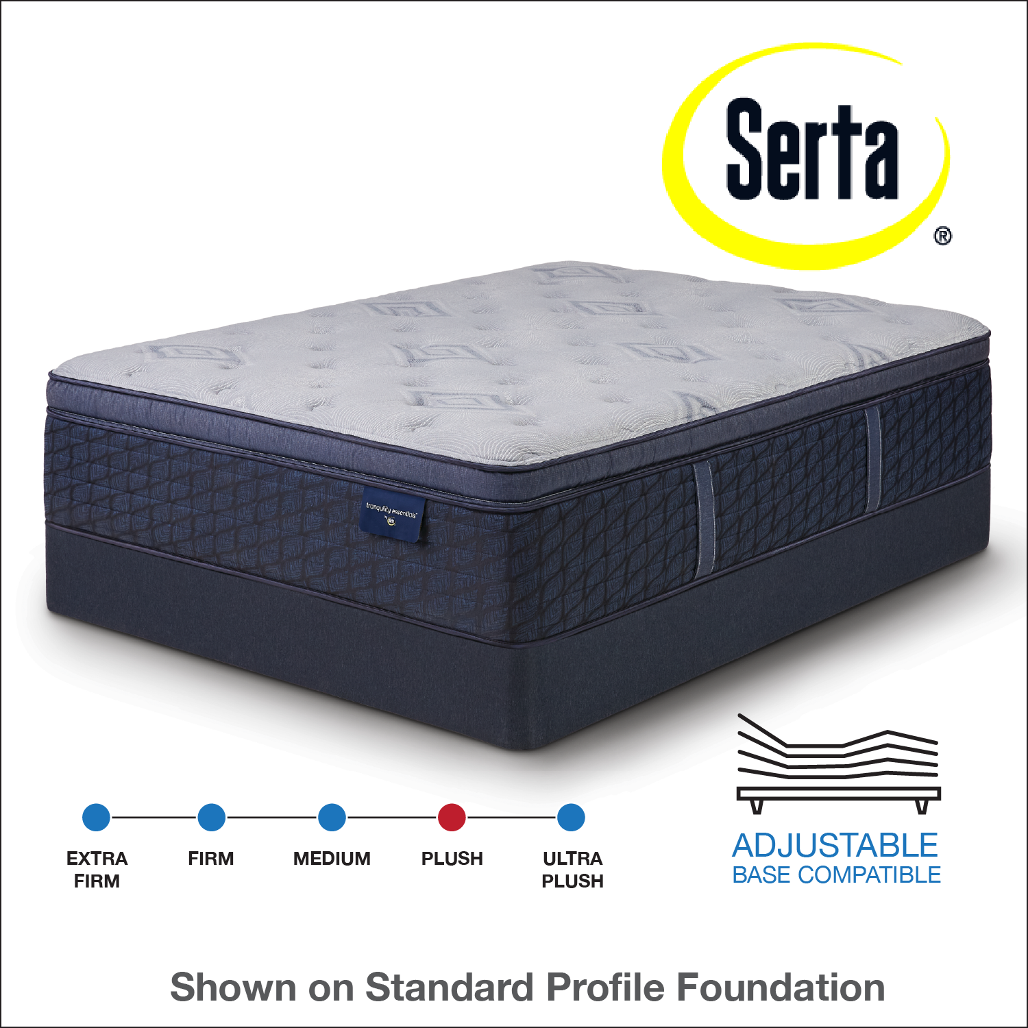 Serta 15.5" Eloise Plush Pillow Top