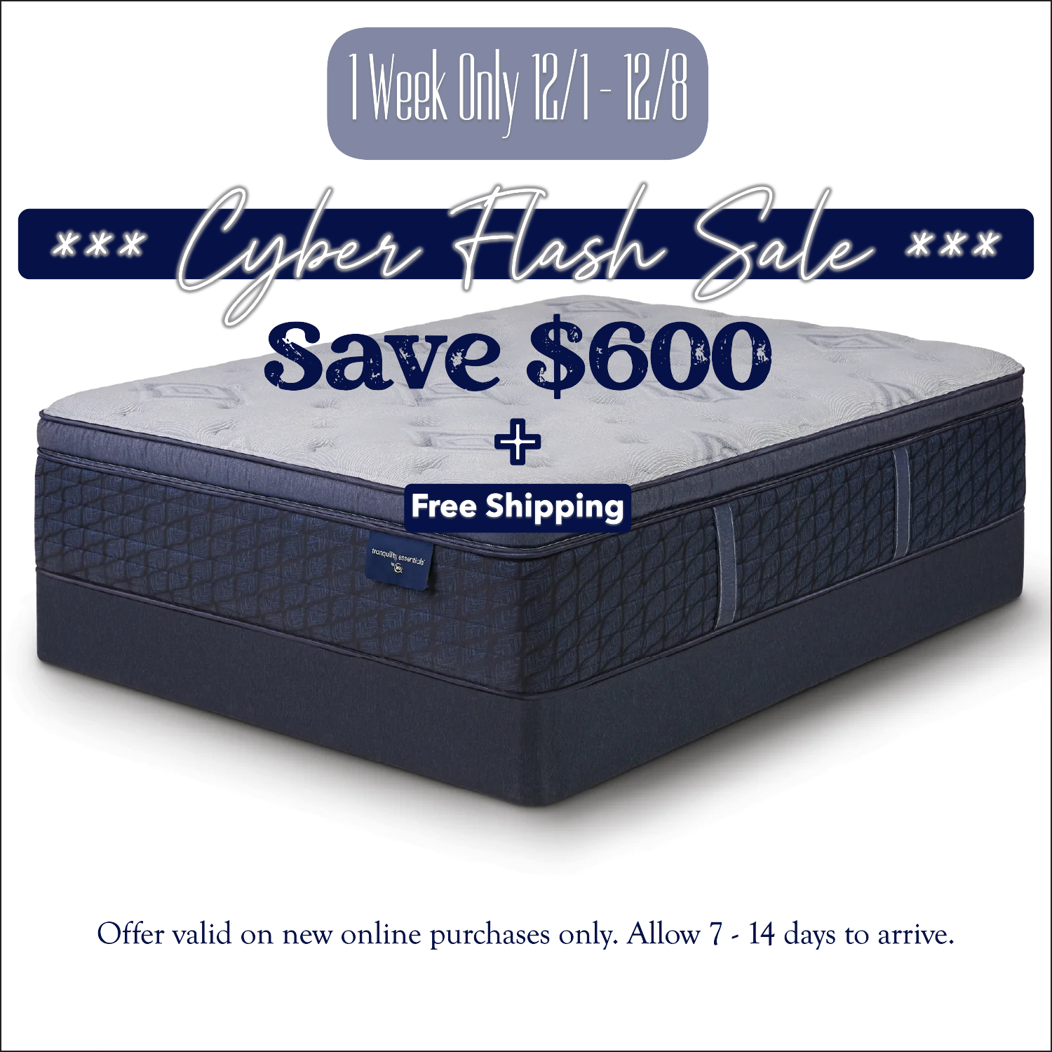 Serta 15.5" Eloise Plush Pillow Top