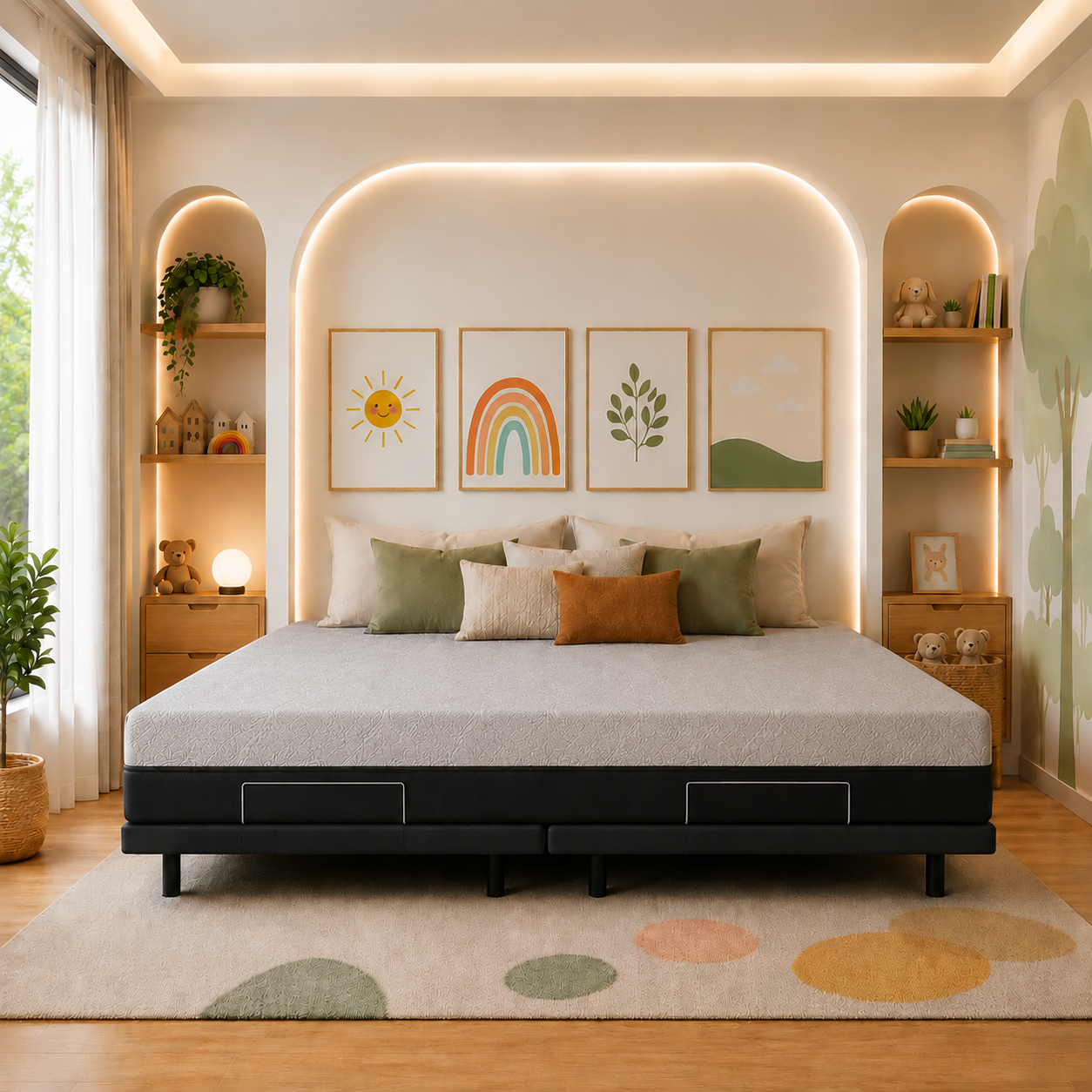 The Family Bed Original XL 12 Foot Gel Memory Foam Mattress