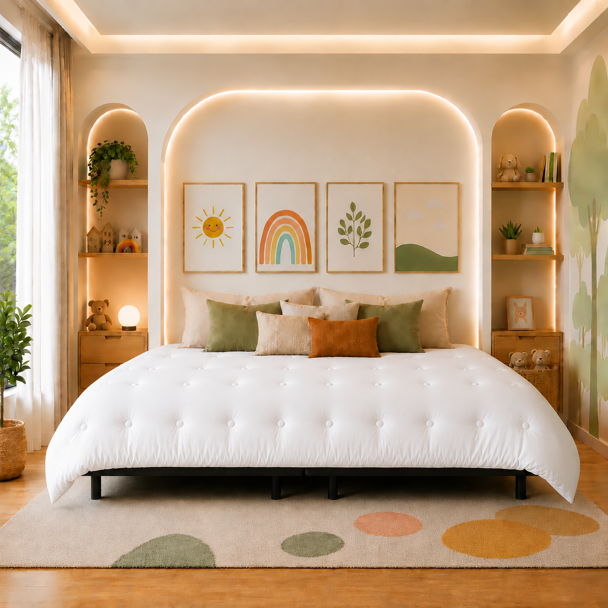 The Family Bed Original XL 12 Foot Gel Memory Foam Mattress