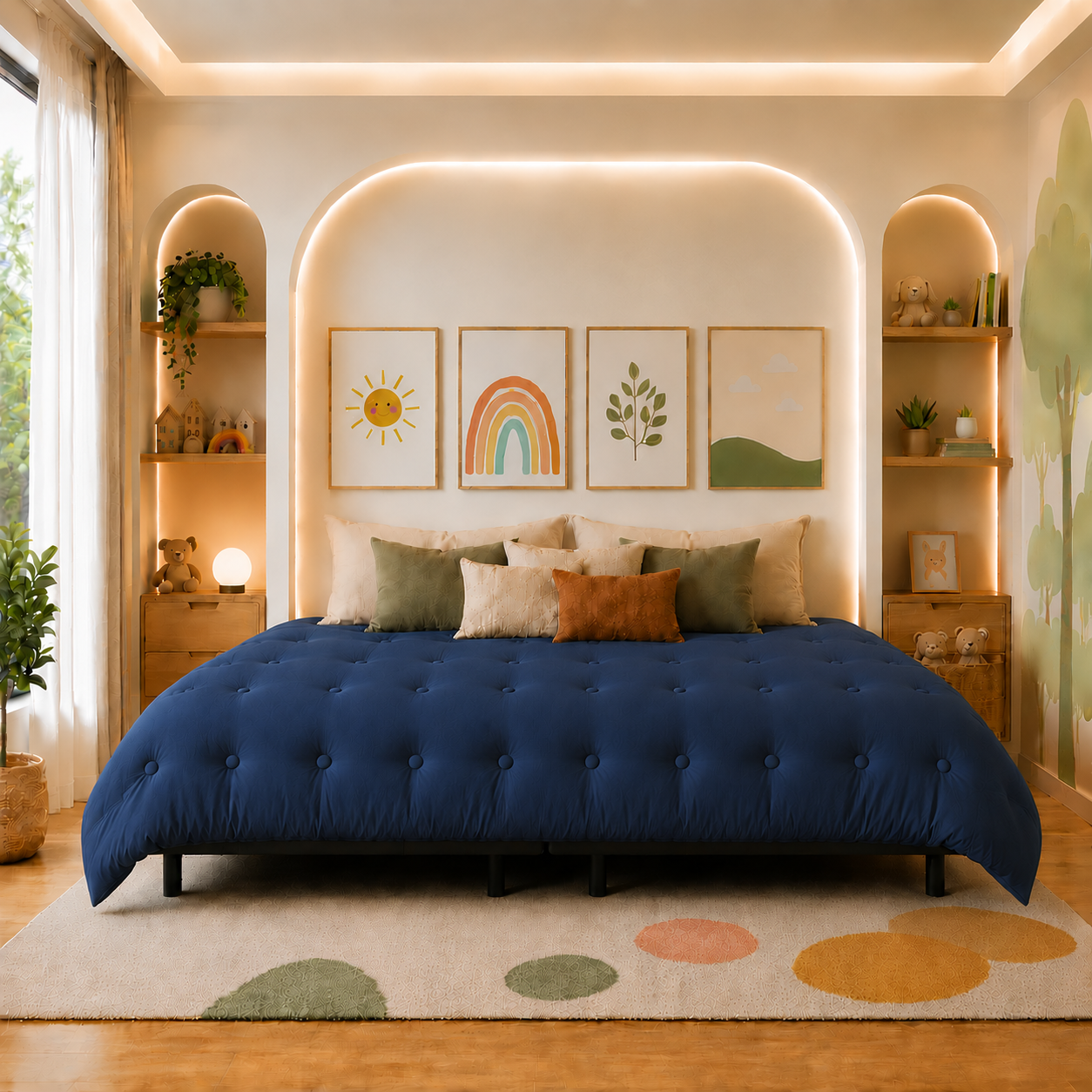 The Family Bed Original 10 Foot Gel Memory Foam Mattress