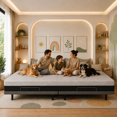 The Family Bed 10 Foot Gel Memory Foam Mattress
