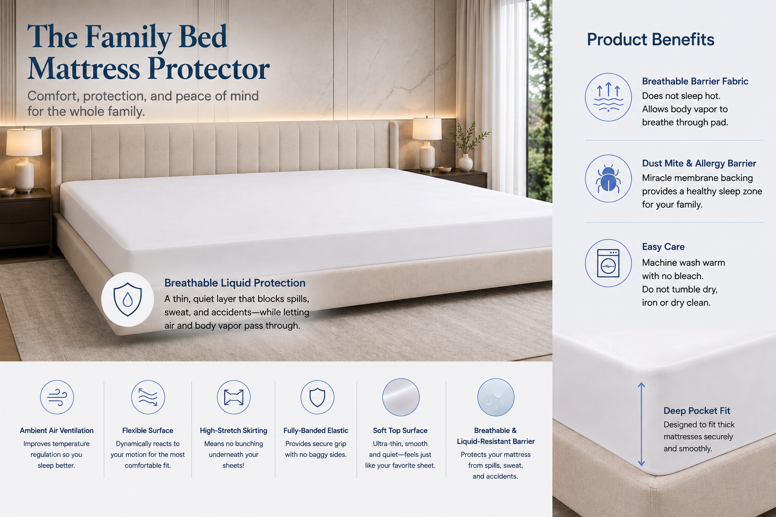 The Family Bed Mattress Protector