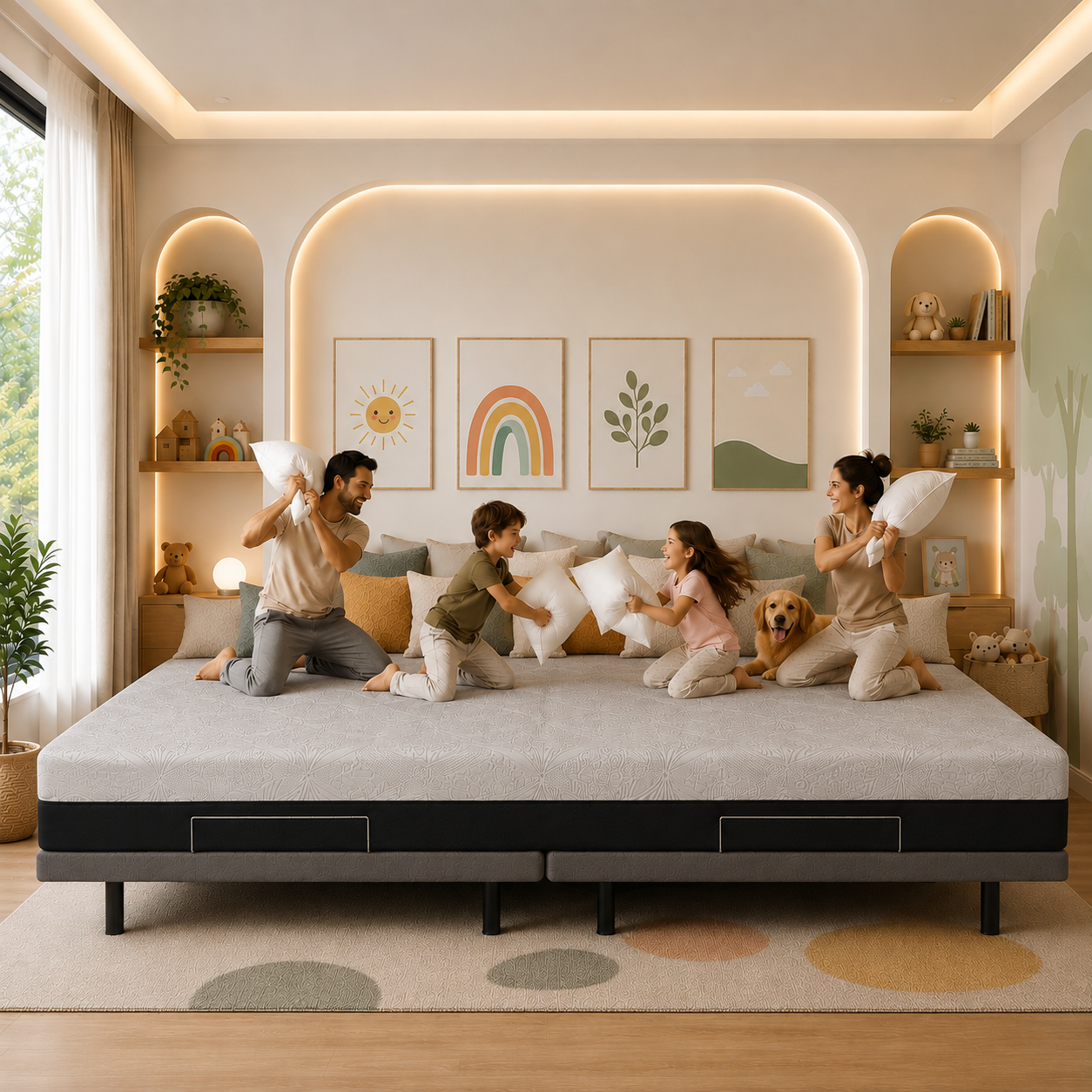 The Family Bed XL 12 Foot Gel Memory Foam Mattress