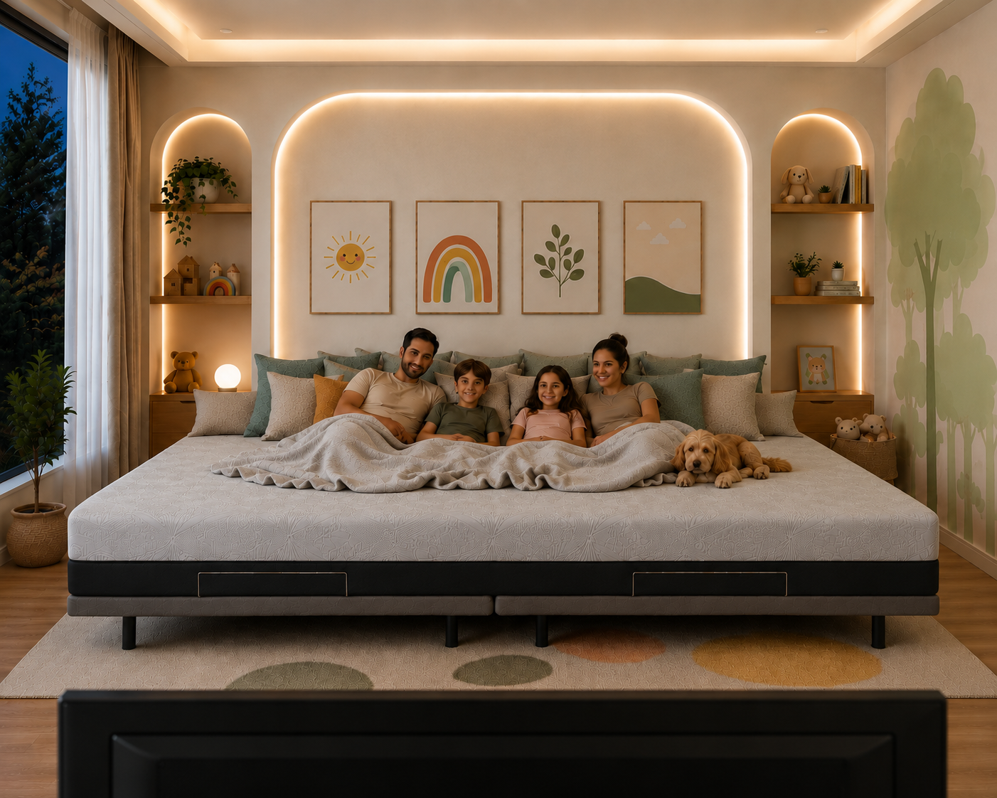 The Family Bed XL 12 Foot Gel Memory Foam Mattress