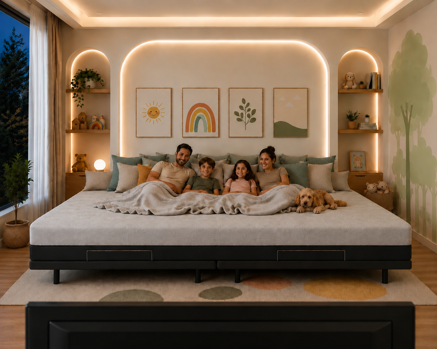 The Family Bed Original XL 12 Foot Gel Memory Foam Mattress