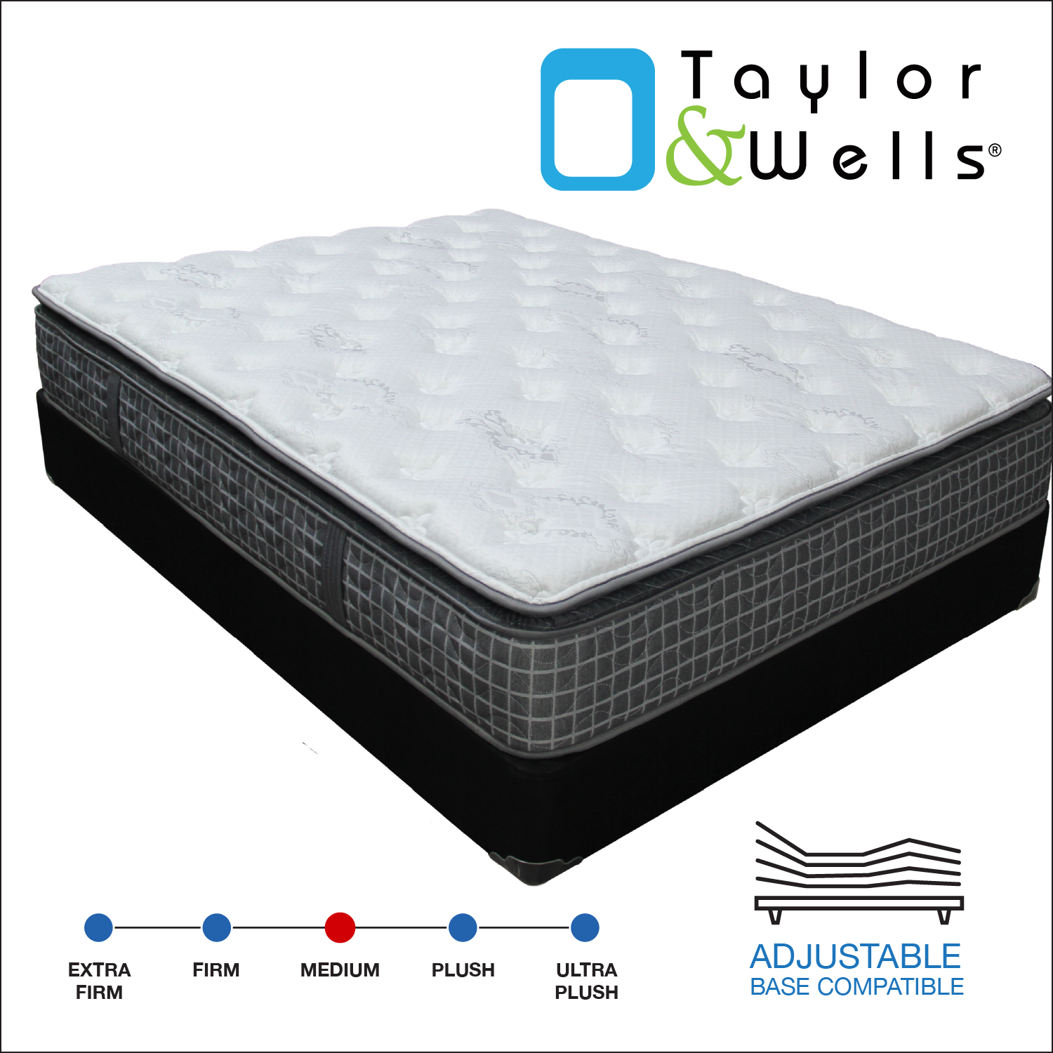Taylor & Wells® 13" Glacier Bay Pillow Top Mattress