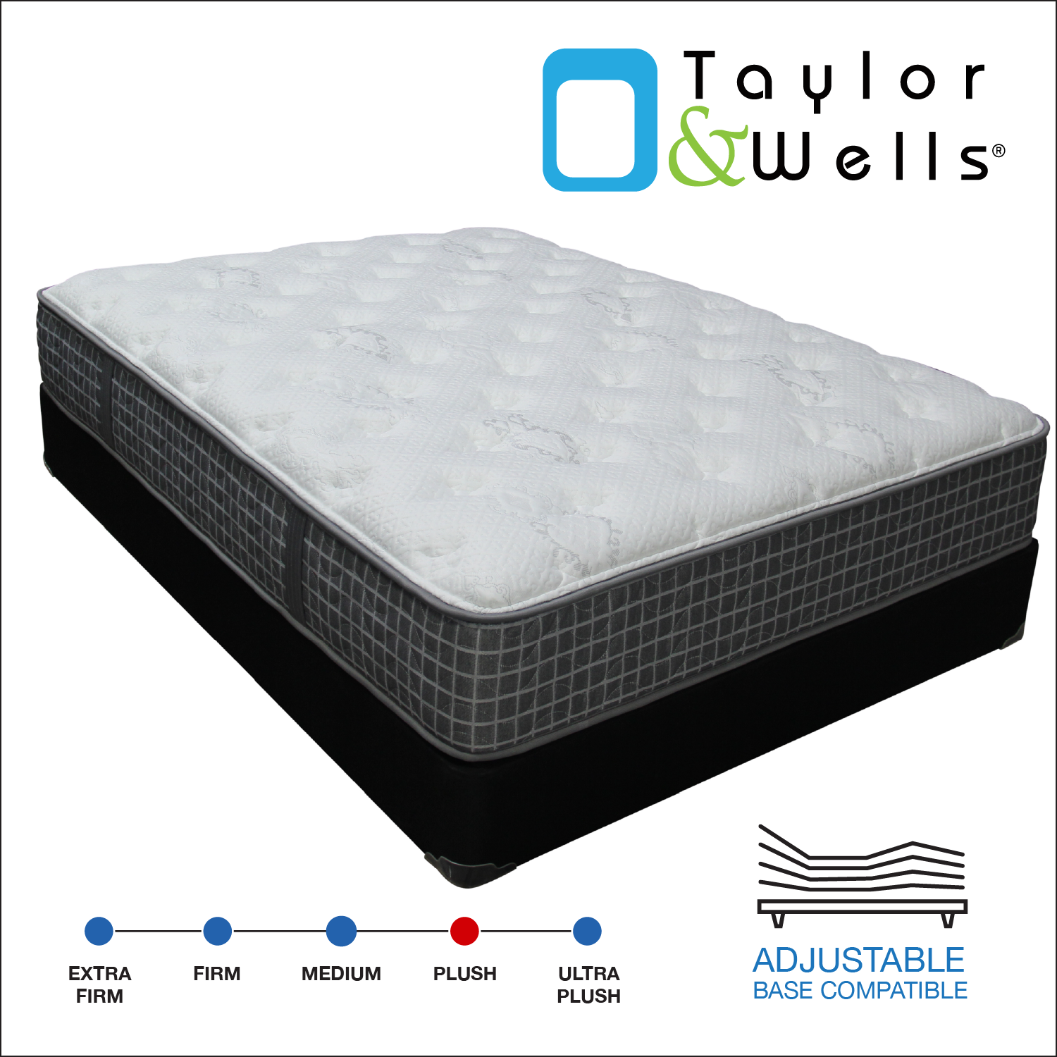 Taylor & Wells® 13" Glacier Bay Plush Mattress