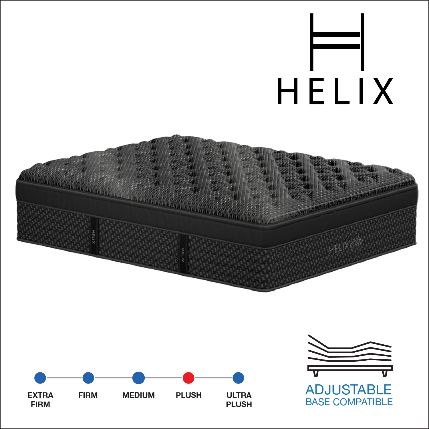 Helix Sleep - Midnight Elite Medium Mattress