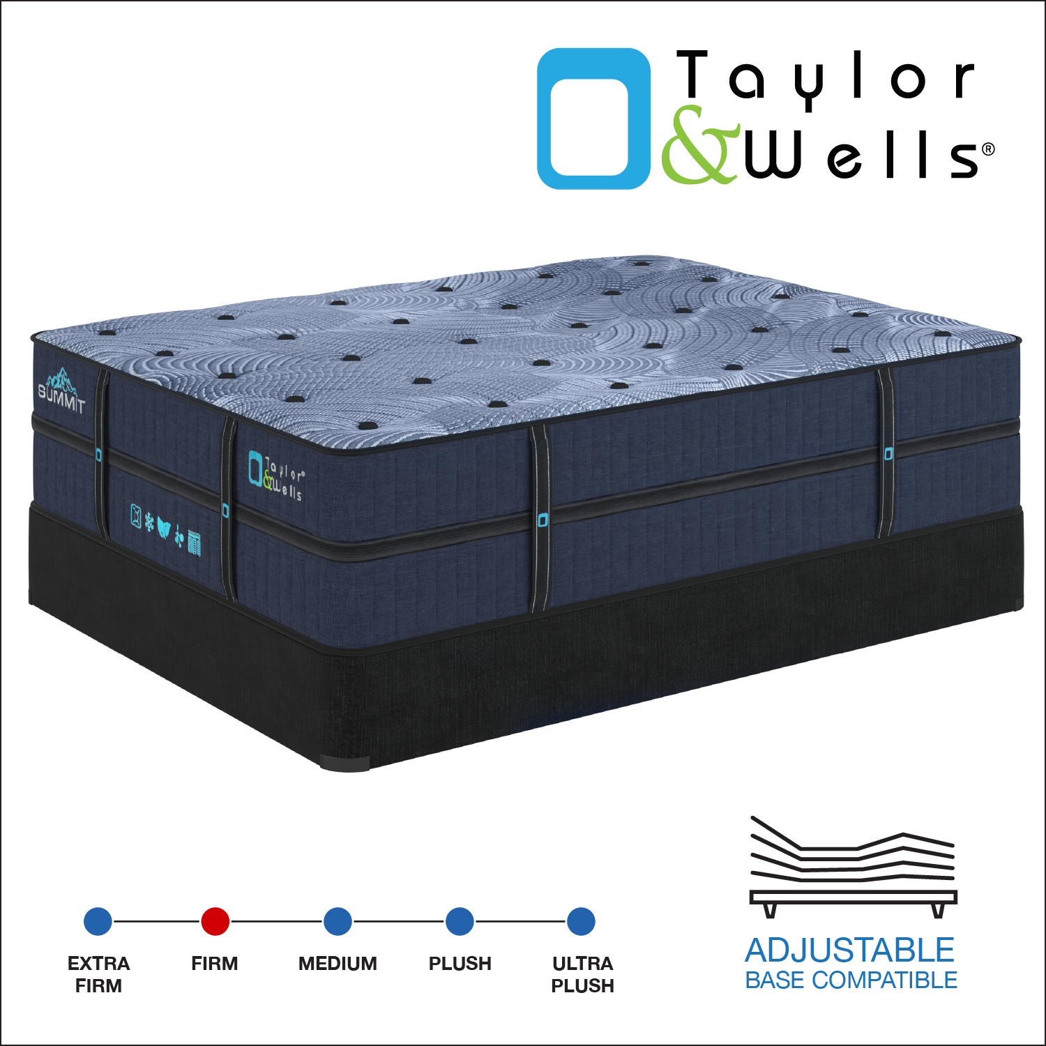 Taylor & Wells® 16" Summit® Firm Mattress