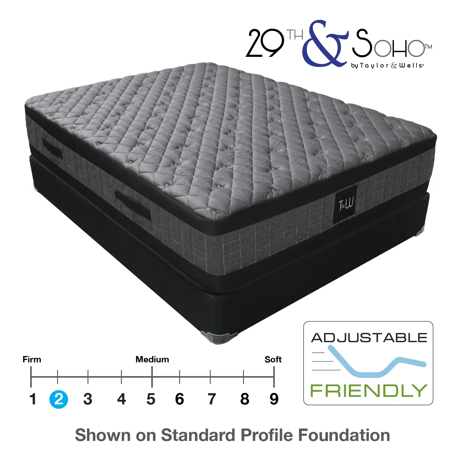 29th & Soho™ 29/22 All Foam Medium Firm Mattress