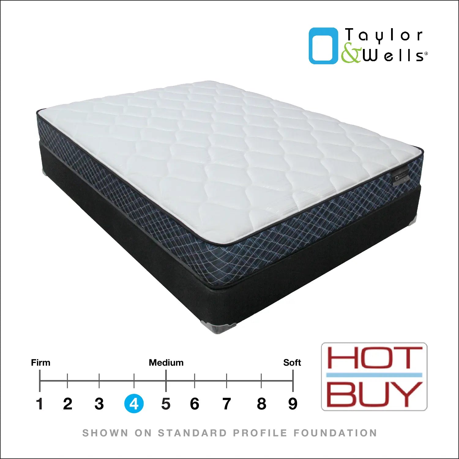 Taylor & Wells® 9" Boreal® Plush Mattress (In Store ONLY)