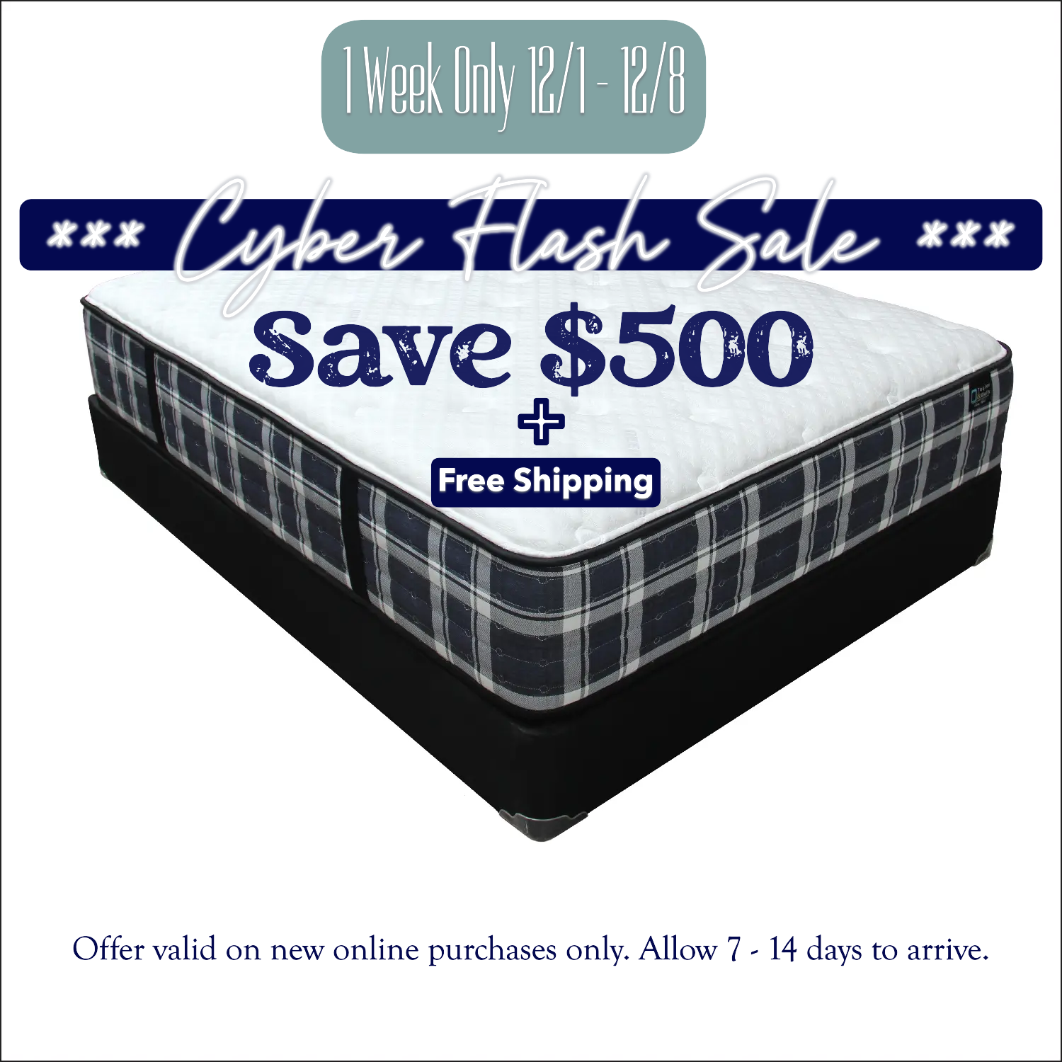 Taylor & Wells® 15" Winter Breeze Plush Mattress