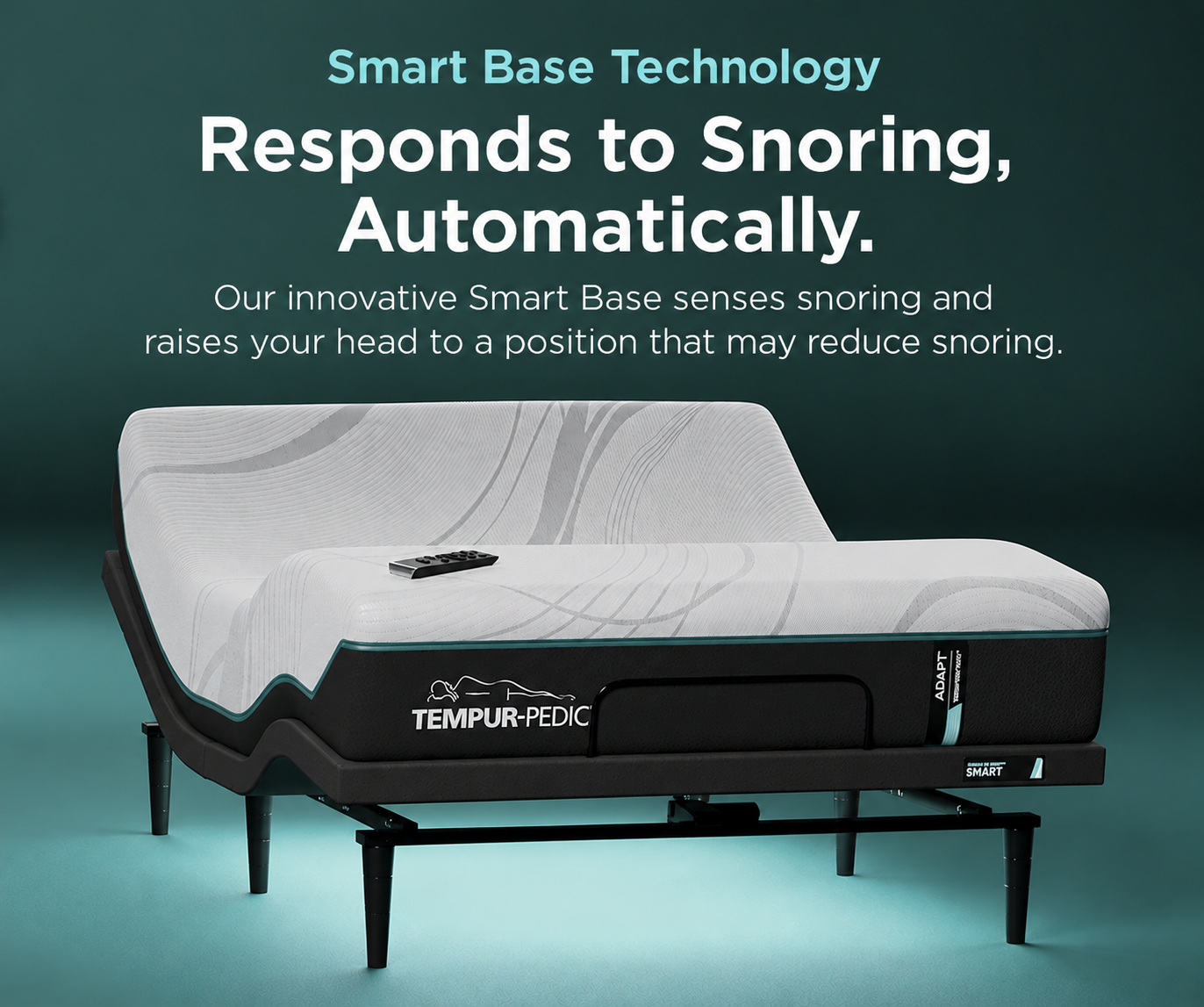 TEMPUR-Pedic mattress with an adjustable base
