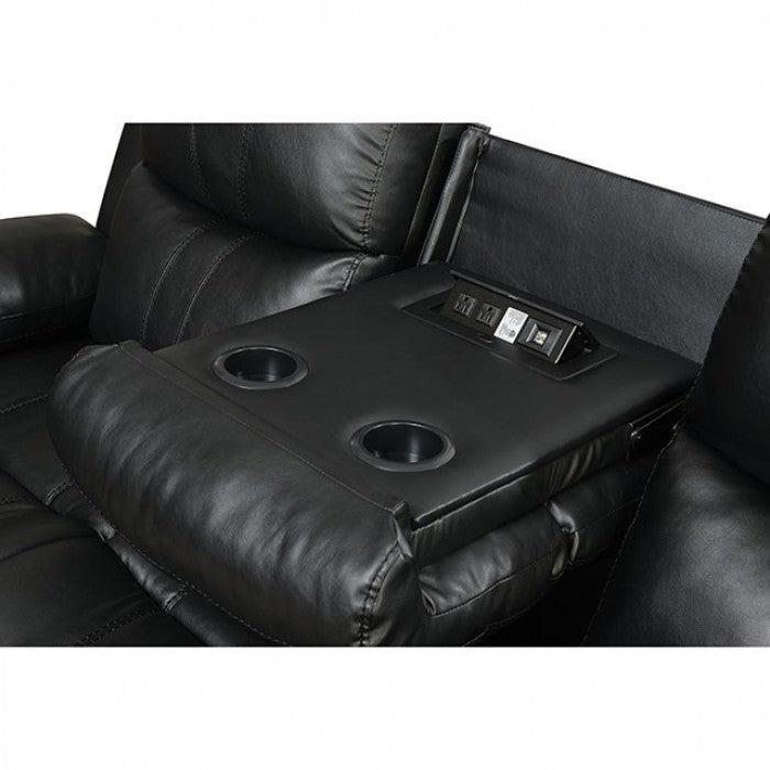 Listowel - Sofa, Love Seat & Recliner CM6992BK