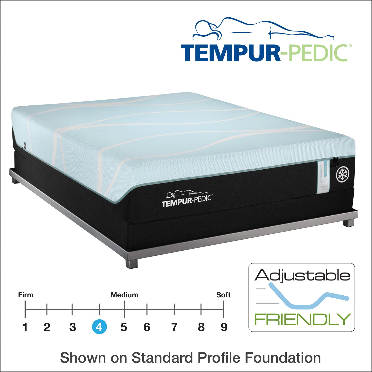12" TEMPUR-PRObreeze® Medium Hybrid 2.0