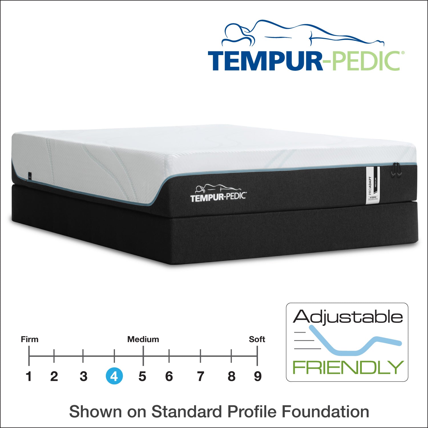 12 TEMPUR-ProAdapt® Medium Hybrid – Bedding Mart